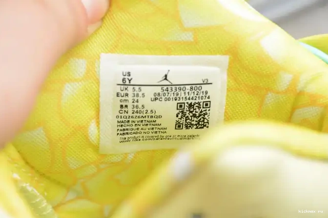 Cheap Kickmax Air 543390-800 Retro Jordan 6 Yellow Dynamic (GS) Floral 0624